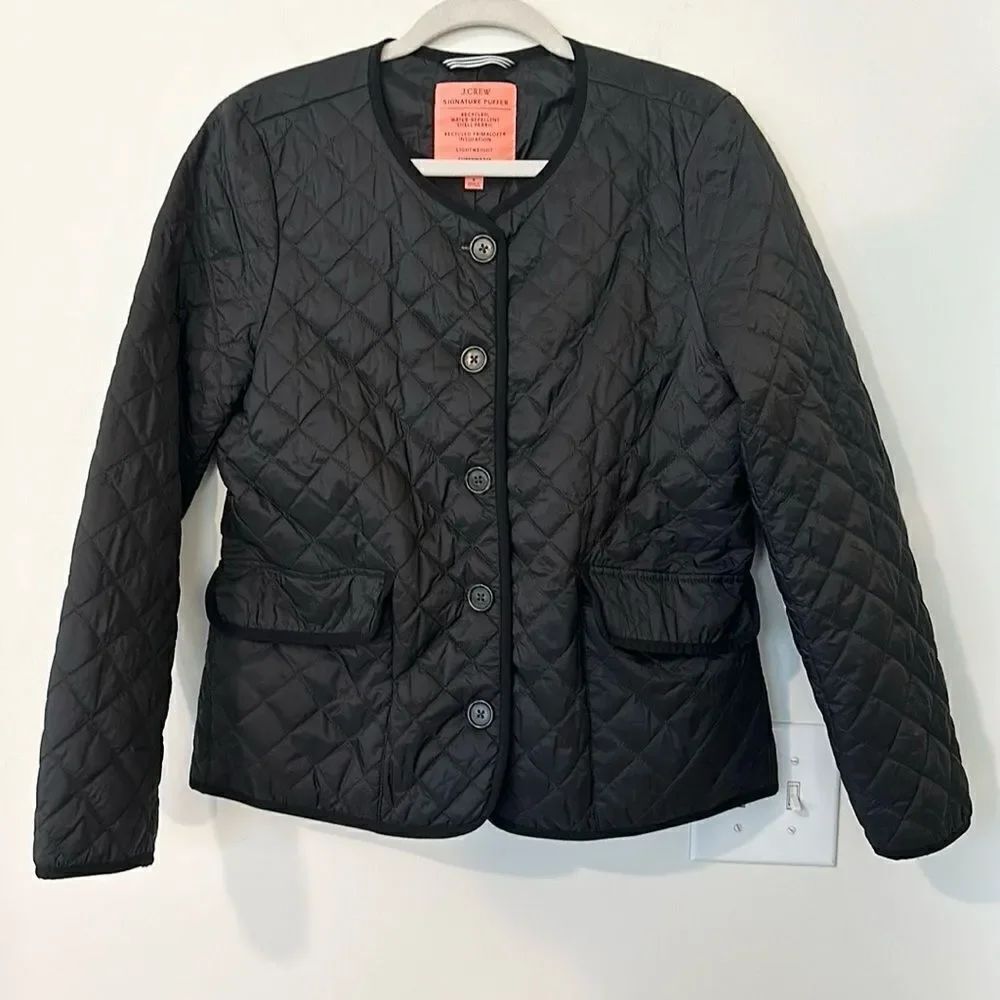 J Crew Women’s Quilted Lightweight Classic Jacket 8